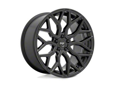 Niche Mazzanti Matte Black Wheel; 22x10; 35mm Offset (93-98 Jeep Grand Cherokee ZJ)