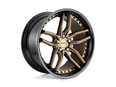 Niche Methos Matte Bronze with Black Bead Ring Wheel; 20x10; 40mm Offset (93-98 Jeep Grand Cherokee ZJ)