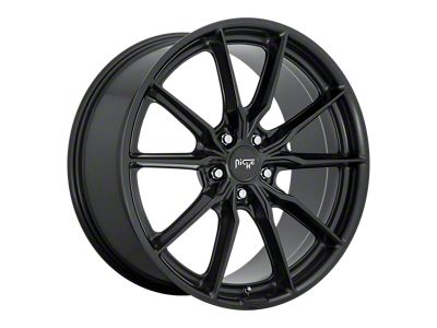 Niche Rainier Matte Black Wheel; 18x8; 25mm Offset (93-98 Jeep Grand Cherokee ZJ)