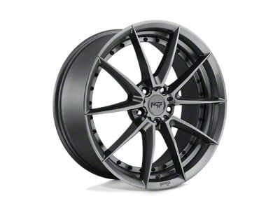 Niche Sector Gloss Anthracite Wheel; 19x8.5; 35mm Offset (93-98 Jeep Grand Cherokee ZJ)