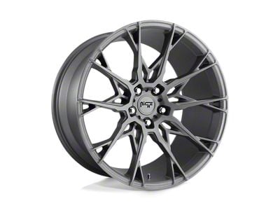 Niche Staccato Matte Anthracite Wheel; 20x10; 40mm Offset (93-98 Jeep Grand Cherokee ZJ)