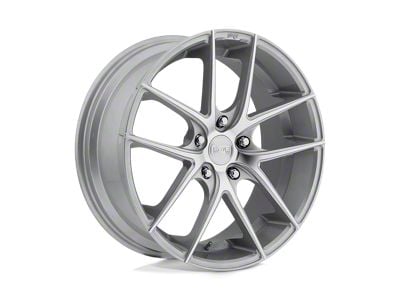 Niche Targa Gloss Silver Machined Wheel; 17x8; 40mm Offset (93-98 Jeep Grand Cherokee ZJ)