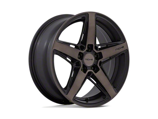 Niche Teramo Matte Black with Double Dark Tint Face Wheel; 18x8 (93-98 Jeep Grand Cherokee ZJ)