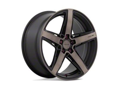 Niche Teramo Matte Black with Double Dark Tint Face Wheel; 20x10.5; 30mm Offset (93-98 Jeep Grand Cherokee ZJ)