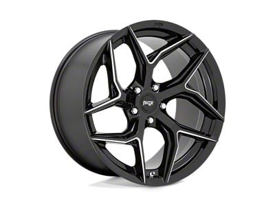 Niche Torsion Gloss Black Milled Wheel; 20x10.5; 40mm Offset (93-98 Jeep Grand Cherokee ZJ)