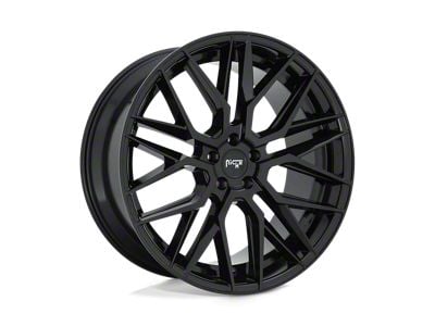 Niche Gamma Gloss Black Wheel; 22x10.5; 35mm Offset (99-04 Jeep Grand Cherokee WJ)