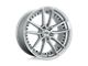 Niche DFS Gloss Silver Machined Wheel; 20x10.5; 40mm Offset (97-06 Jeep Wrangler TJ)