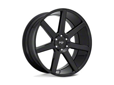 Niche Future Gloss Black Wheel; 20x9.5; 30mm Offset (18-24 Jeep Wrangler JL)