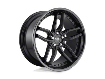 Niche Methos Gloss Black with Matte Black Wheel; 19x9.5; 35mm Offset (97-06 Jeep Wrangler TJ)