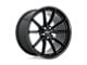 Niche Rainier Gloss Black Wheel; 20x10.5; 40mm Offset (97-06 Jeep Wrangler TJ)