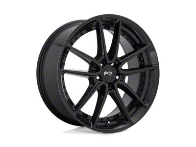 Niche DFS Gloss Black Wheel; 17x8; 40mm Offset (97-06 Jeep Wrangler TJ)