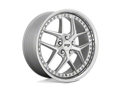 Niche Vice Matte Silver Wheel; 20x10.5; 40mm Offset (97-06 Jeep Wrangler TJ)