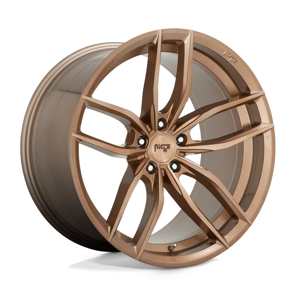 Niche Jeep Wrangler Vosso Glossy Bronze Brushed Wheel; 19x8.5; 35mm Offset  M202198565+35 (97-06 Jeep Wrangler TJ) - Free Shipping