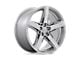 Niche Teramo Anthracite Brushed Face Tint Clear Wheel; 20x11 (87-95 Jeep Wrangler YJ)