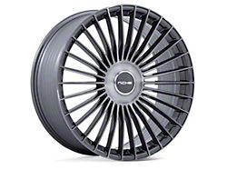 Niche Serene Gloss Titanium Brushed 6-Lug Wheel; 22x10; 30mm Offset (17-24 Titan)