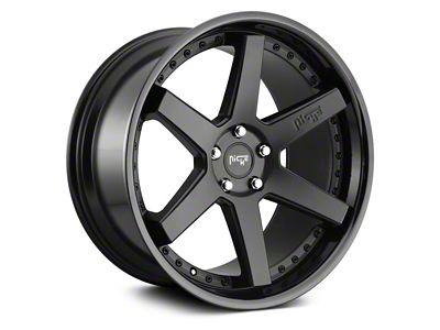 Niche Altair Gloss Black with Matte Black Lip 6-Lug Wheel; 22x10; 25mm Offset (16-24 Titan XD)