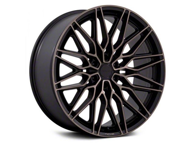 Niche Calabria 6 Matte Black Machined Dark Tint 6-Lug Wheel; 20x9.5; 30mm Offset (22-24 Tundra)