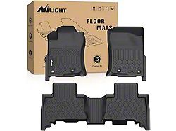 TPE Front and Rear Floor Liners; Black (13-24 4Runner)