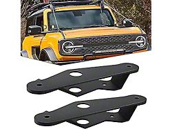 Lower Windshield Dual A-Pillar Light Mounting Brackets (21-25 Bronco)