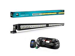 52-Inch 5D Pro Night Vision Dual Row 49-LED Light Bar; Spot Beam (Universal; Some Adaptation May Be Required)