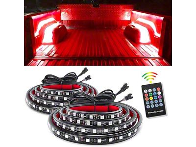 Nilight RGB Truck Bed LED Light Strip Kit; 60-Inch (Universal; Some Adaptation May Be Required)