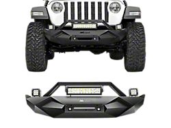 Stubby Winch Mount Front Bumper with LED Lights (20-24 Jeep Gladiator JT)