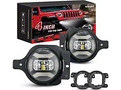 Nilight 4-Inch LED Fog Lights with DRL (18-24 Jeep Wrangler JL)