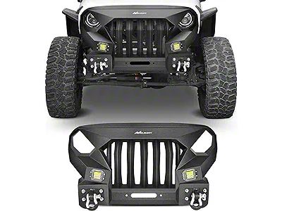 Angry Stubby Winch Mount Bumper (07-18 Jeep Wrangler JK)