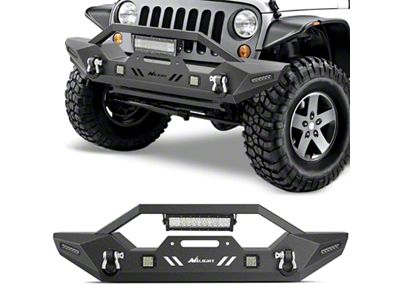 Full Width Winch Mount Front Bumper with LED Lights (18-24 Jeep Wrangler JL)