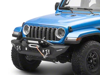 Full Width Winch Mount Front Bumper with LED Lights (18-24 Jeep Wrangler JL)