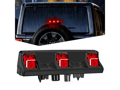 High Mount Triple LED Third Brake Light (18-24 Jeep Wrangler JL)