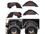 Inner Fender Liners; Front and Rear (07-18 Jeep Wrangler JK)