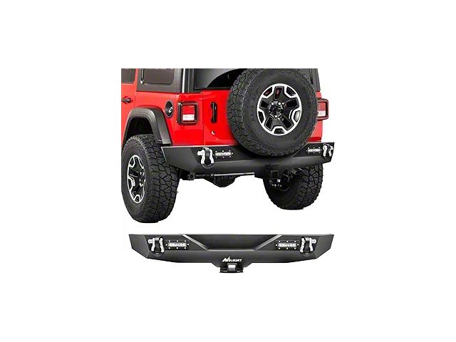 Rock Crawler Rear Bumper with LED Lights (18-24 Jeep Wrangler JL)