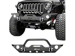 Rock Crawler Winch Mount Front Bumper with Fog Light Mounting Holes (07-18 Jeep Wrangler JK)