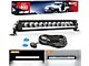15.50-Inch Single Row LED Light Bar with DRL; Anti-Glare Flood/Spot Combo Beam (Universal; Some Adaptation May Be Required)