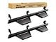 4-Inch Drop Side Step Bars; Black (05-23 Tacoma Double Cab)