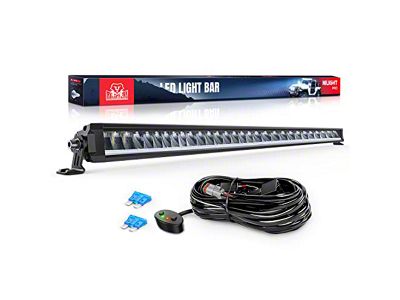 40.30-Inch Single Row LED Light Bar with DRL; Anti-Glare Flood/Spot Combo Beam (Universal; Some Adaptation May Be Required)