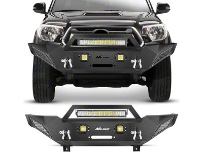 Full Width Winch Mount Front Bumper with LED Lights (05-15 Tacoma)