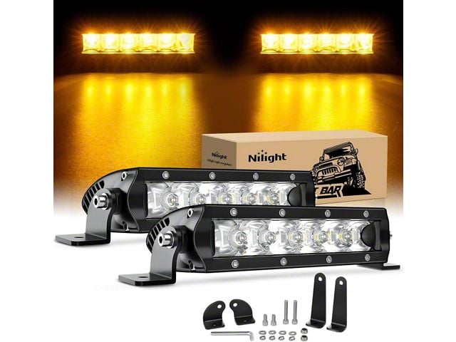 7-Inch Single Row LED Light Bar (Universal; Some Adaptation May Be Required)