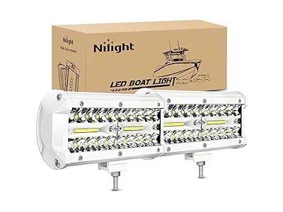 6.50-Inch White LED Lights; Spot/Flood Combo Beam (Universal; Some Adaptation May Be Required)