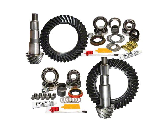 Nitro Gear & Axle Dana 30 Front Axle/44 Rear Axle Ring and Pinion Gear Kit; 4.88 Gear Ratio (07-18 Jeep Wrangler JK, Excluding Rubicon)