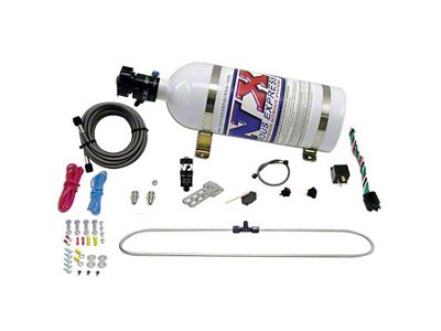 Nitrous Express N-Tercooler Spray Ring Nitrous System; Remote Mount Solenoid; 10 lb. Bottle (Universal; Some Adaptation May Be Required)