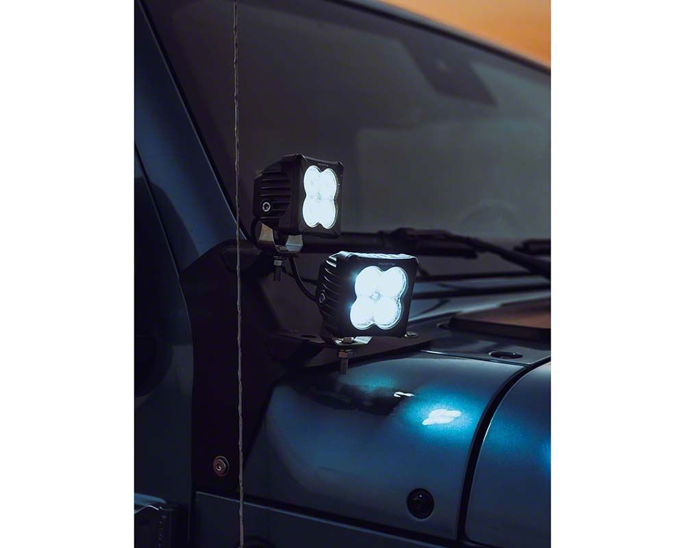 North Lights Jeep Cherokee 3-Inch Cube Pod Light with 2-Inch LED Lights ...