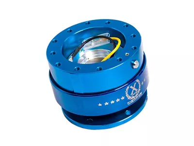 NRG Innovations 2.0 Steering Wheel Hub Quick Release; Blue (Universal; Some Adaptation May Be Required)