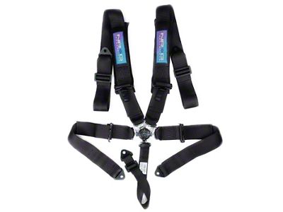 NRG Innovations SFI 16.1 5-Point Cam-Lock Racing Seat Belt Harness; Black (Universal; Some Adaptation May Be Required)