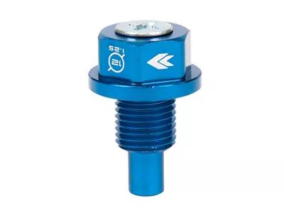 NRG Innovations Magnetic Oil Drain Plug; M12x1.25; Blue (05-25 Frontier)