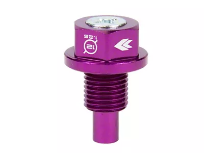 NRG Innovations Magnetic Oil Drain Plug; M12x1.25; Purple (05-25 Frontier)