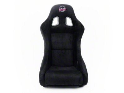 NRG Innovations Prisma Medium Bucket Seat; Black Alcantara (Universal; Some Adaptation May Be Required)