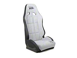 NRG Innovations Defender Water-Resistant Suspension Seat; Silver with Black Trim (Universal; Some Adaptation May Be Required)