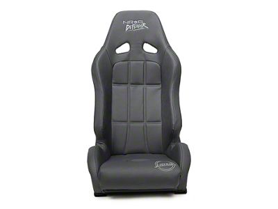 NRG Innovations Defender Water-Resistant Suspension Seat; Black with Black Trim (Universal; Some Adaptation May Be Required)